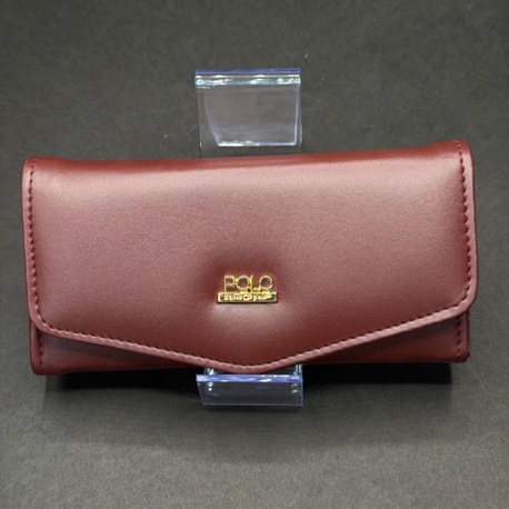 Bordo Kapaklı Kadın Cüzdan – Polo Tasarım