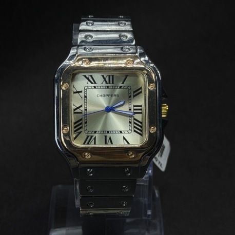 Roma Rakamlı Kare Metal Kordon Saat