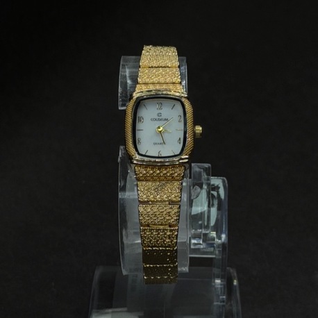 Gold Renk Kare Kasa Kadın Kol Saati