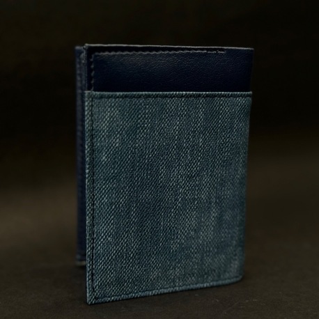 Mavi Kumaş Dokulu Erkek Cüzdan