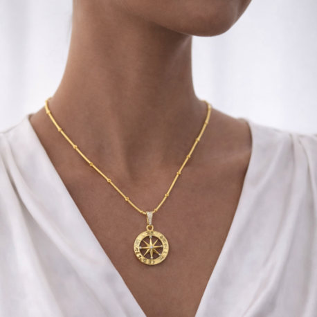 Burç Simgeli Zarif Madalyon Kolye
