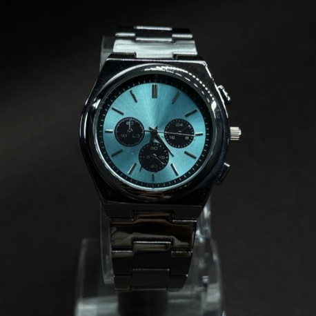 Turkuaz Detaylı Metal Kordon Analog Saat