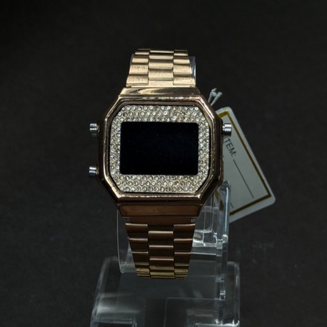 Klasik Gold Kordon Bordo Detaylı Kadın Saat