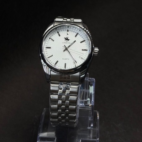 Klasik Tasarımlı Gümüş Metal Kordon Erkek Kol Saati