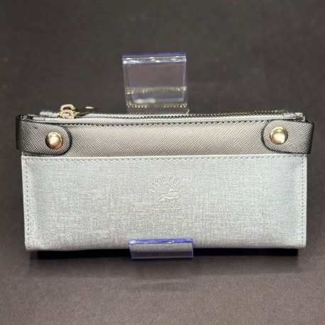 Şık Gri Tonlu Fermuarlı Kadın Cüzdan