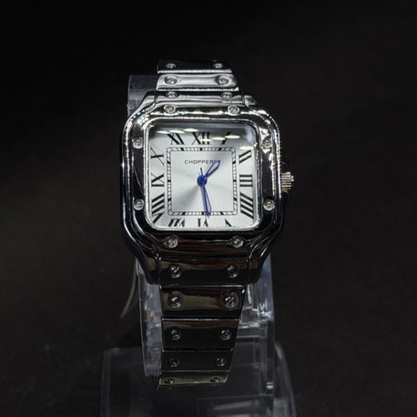 Metal Kordon Kare Kasa Roma Rakamlı Erkek Saat