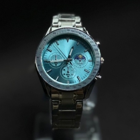 Mavi Kadranlı Çok Fonksiyonlu Erkek Saati