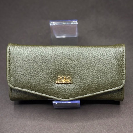 Haki Kadın Cüzdan – Dokulu Yüzey
