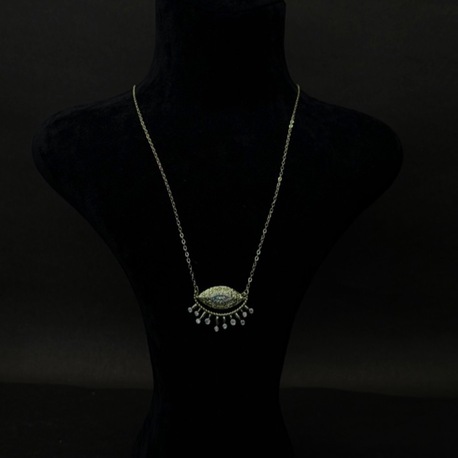 Zarif Göz Figürlü İnce Zincir Kolye