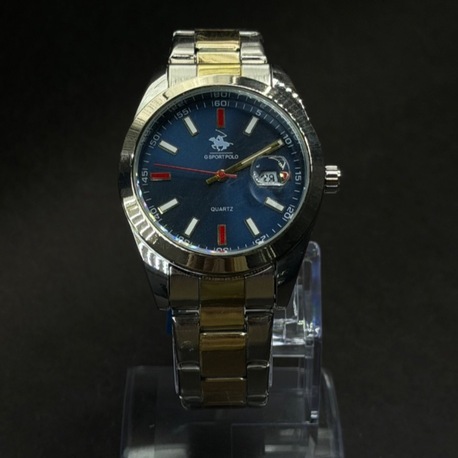 Takvimli Lacivert Kadran Gold Detaylı Erkek Saat