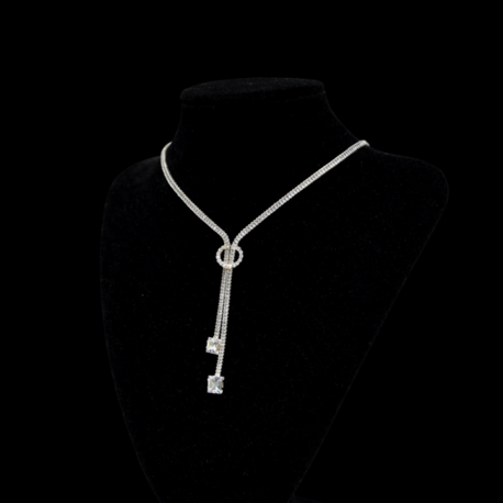 Silver Y-Tasarım Taşlı Kolye