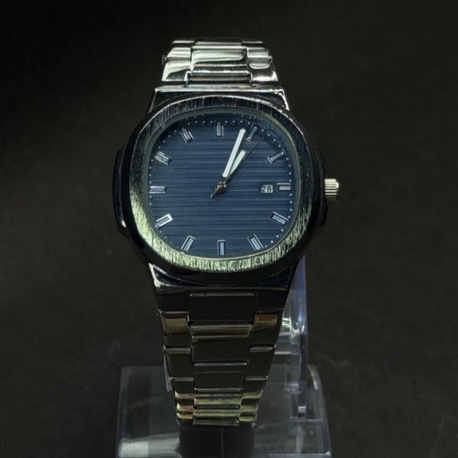 Çelik Kordonlu Klasik Tasarım Erkek Kol Saati – Mavi Kadran